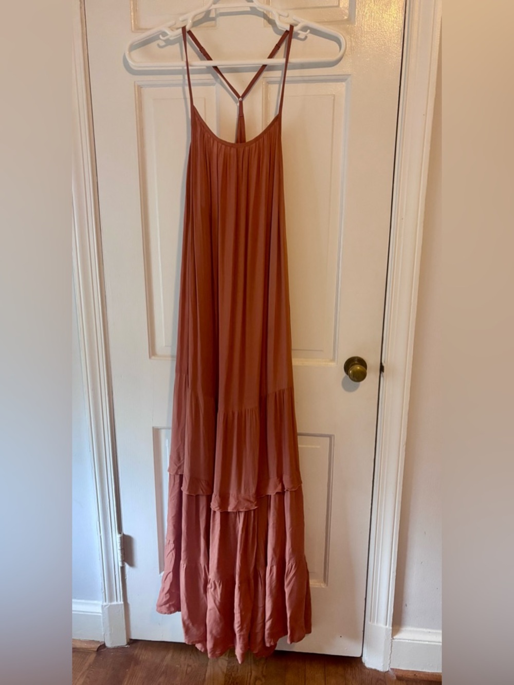 Tiered Maxi Dress in Dusty Rose - Picture 2 of 4